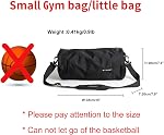 Sports Sac de gym pour hommes et femmes Sacs d'entraînement pour hommes Sac de gymnase noir, petit