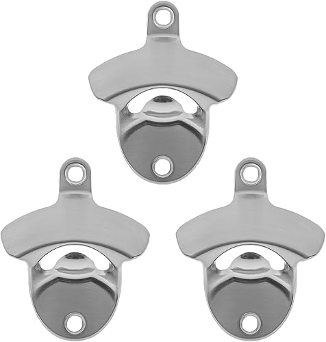 Miniatura 15 de Abrebotellas rústico montado en la pared, abridor de tapas de cerveza de cobre antiguo (paquete de 3) Cobre Antiguo,Bronce antiguo,Dorado