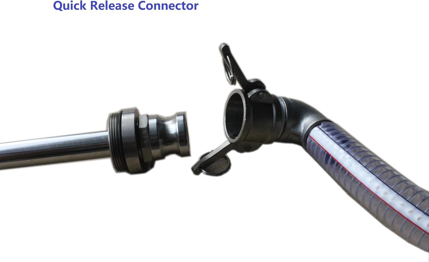 Oil Transfer Pump, Air Operated, Pneumatic, 55 Gallon Drum, 1.25 Inch ID, Teflon Packing, Chemical Transfer, Fast Fluid Transfer Speed, CNC Fluid Pump, CNC Chip Vacuum, In & Out Dual Action, DV-DP-55