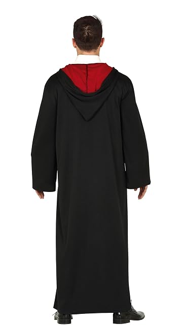 Foto 2 de 4 de FIESTAS GUIRCA Disfraz de estudiante de magia para hombre - Traje de túnica negra de mago