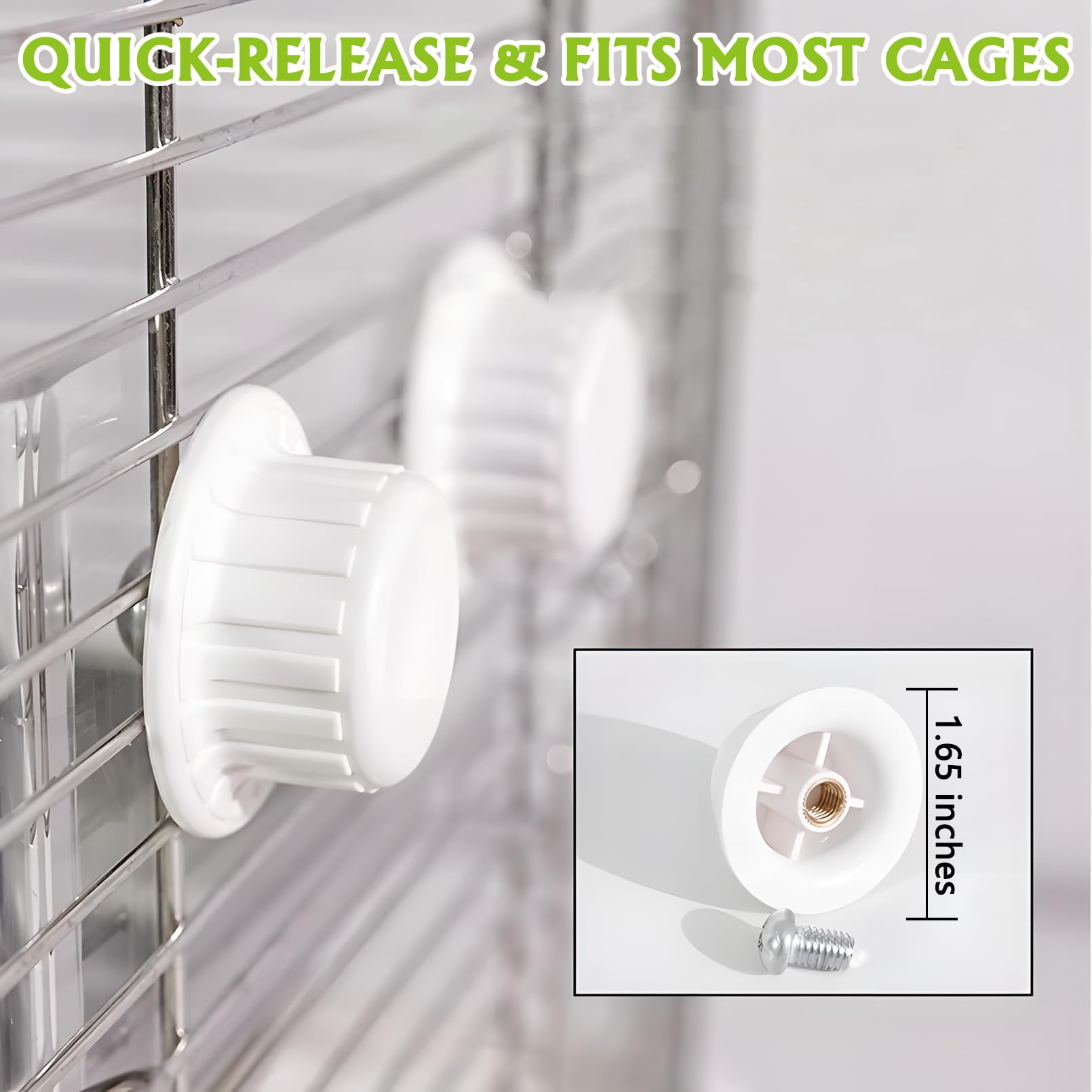BNOSDM Bird Feeder for Cage with Stainless Steel Food & Water Bowl Acrylic Parakeet Seed Dishes with Anti-Slip Perch Stand for Parrot, Cockatiel, Lovebird, Canary, Finch,Conure,Cockatoo, Pigeon - image 5
