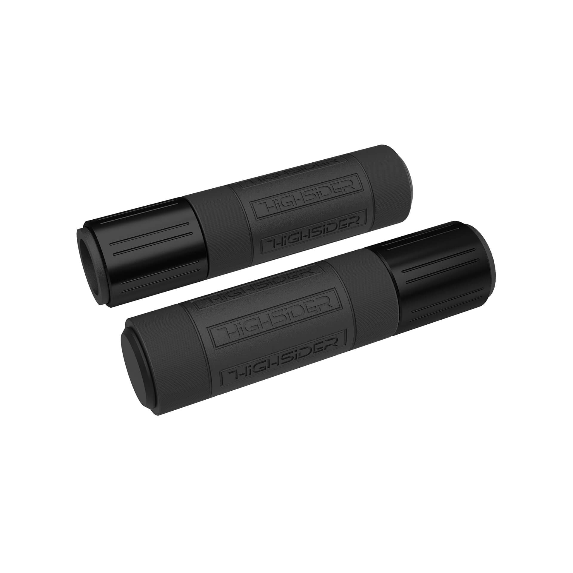 HIGHSIDER CONERO Lenkergriffgummi, 7/8 Zoll (22,2 mm), 132 mm, schwarz matt, schwarz matt