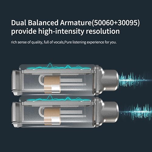 Miniatura 3 de Linsoul KZ ZS10 5 controladores en los oídos auriculares de alta resolución con cable desmontable con micrófono rojo
