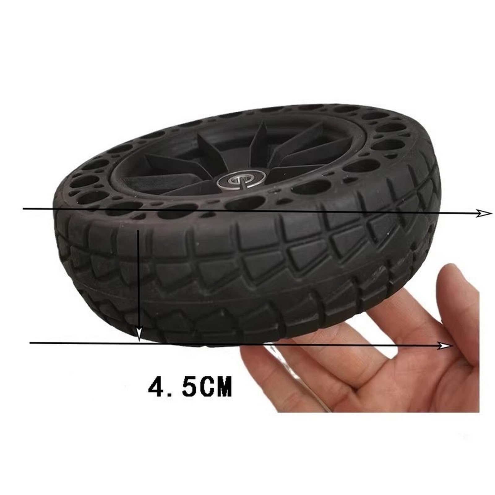 Compatibile con pneumatici fuoristrada solidi a nido d'ape da 4,5 pollici | Parti di ruote non gonfiabili for fishboard e longboard elettrici