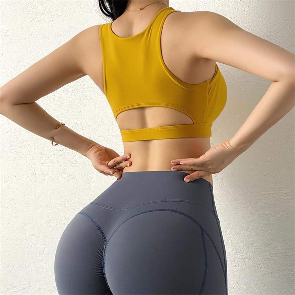 Front Hollow Out Design Damski biustonosz sportowy Sexy Back Yoga Top Damski biustonosz do biegania Siłownia Odporny na wstrząsy biustonosz do ćwiczeń fitness o wysokiej wytrzymałości (kolor