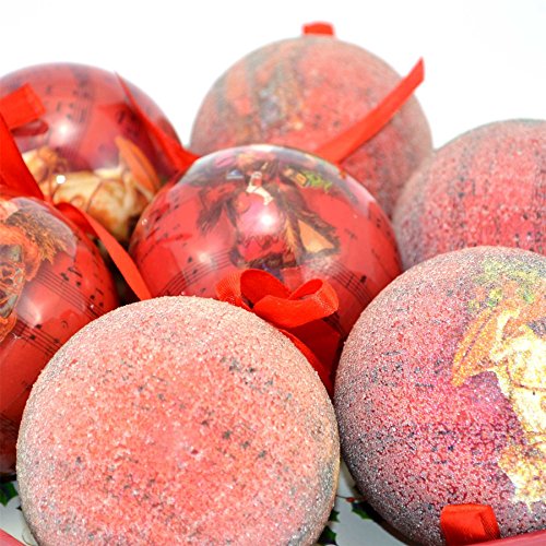 Traditional Shatterproof Christmas Baubles Decorations Xmas Tree Decor 14ps 7cm - Image 2