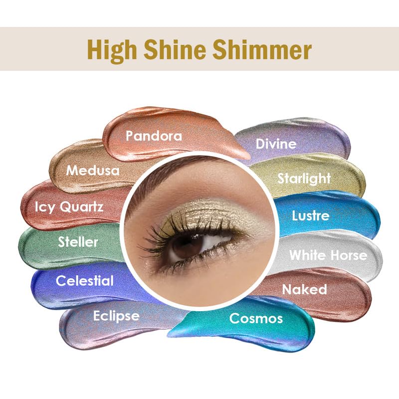 Image of INSIGHT Professional Liquid Eyeshadow - (Medusa) | Light Weighted Formula | Infused with Skincare Ingredients | Water Resistant Pigment | High Shine Shimmers (5g)
