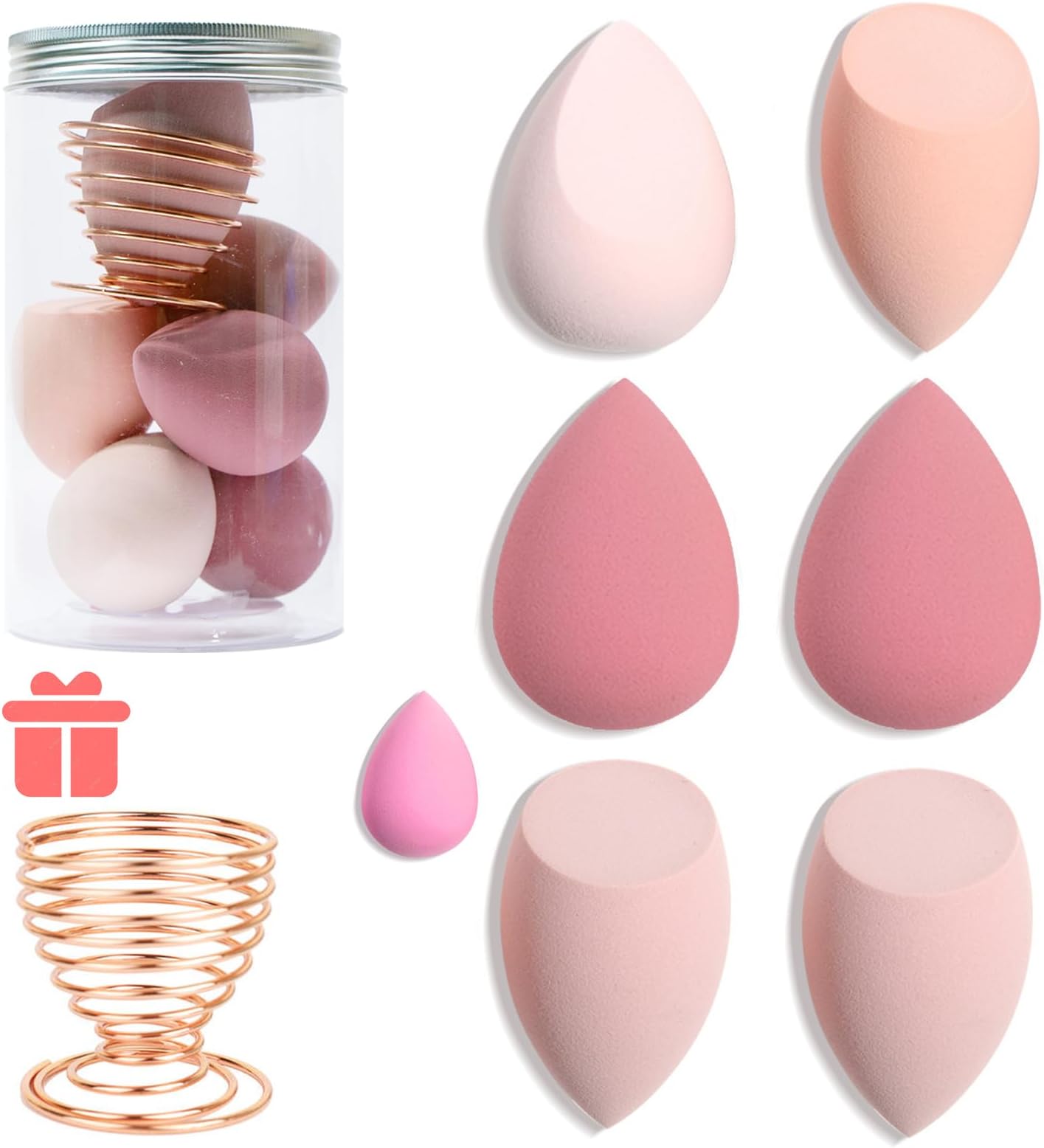SINEN 4 Pcs Dry and Wet Use Makeup Sponge Set Blender