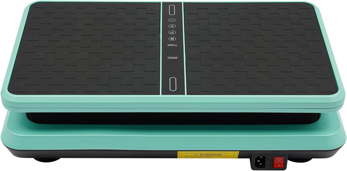 Vibration Plate Exercise Machine, 200w Body Weight Loss Vibrating Platform, 58.5x31.5x14in Adjustable 99 Speed Level Large Size Vibrating Plate, 2800±10% RPM, 4.92ft Controller Control Distance