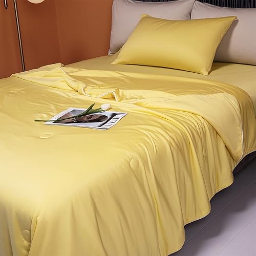 Miniatura 2 de LLanCL Mantas refrescantes para personas que duermen con calor, fresca como helado, manta ligera para verano con frío de doble cara, edredón