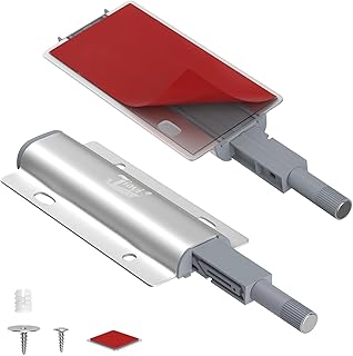 Magnetic Push Latches for Cabinet Door Jiayi 2 Pack Push to Open Door Latch Magnetic Touch Latches Kitchen Door Push Release Latch for Cabinet Door Closure Push Catch Press Out Cabinet Hardware