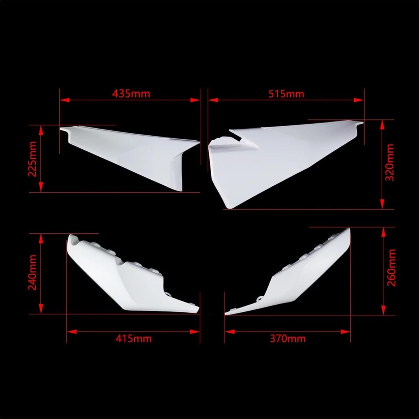Akcesoria motocyklowe Lewy prawy panel boczny Osłona tylnego pasażera ochronna Pasuje do HUSQVARNA Motorcycle Cowl Fairing Cover