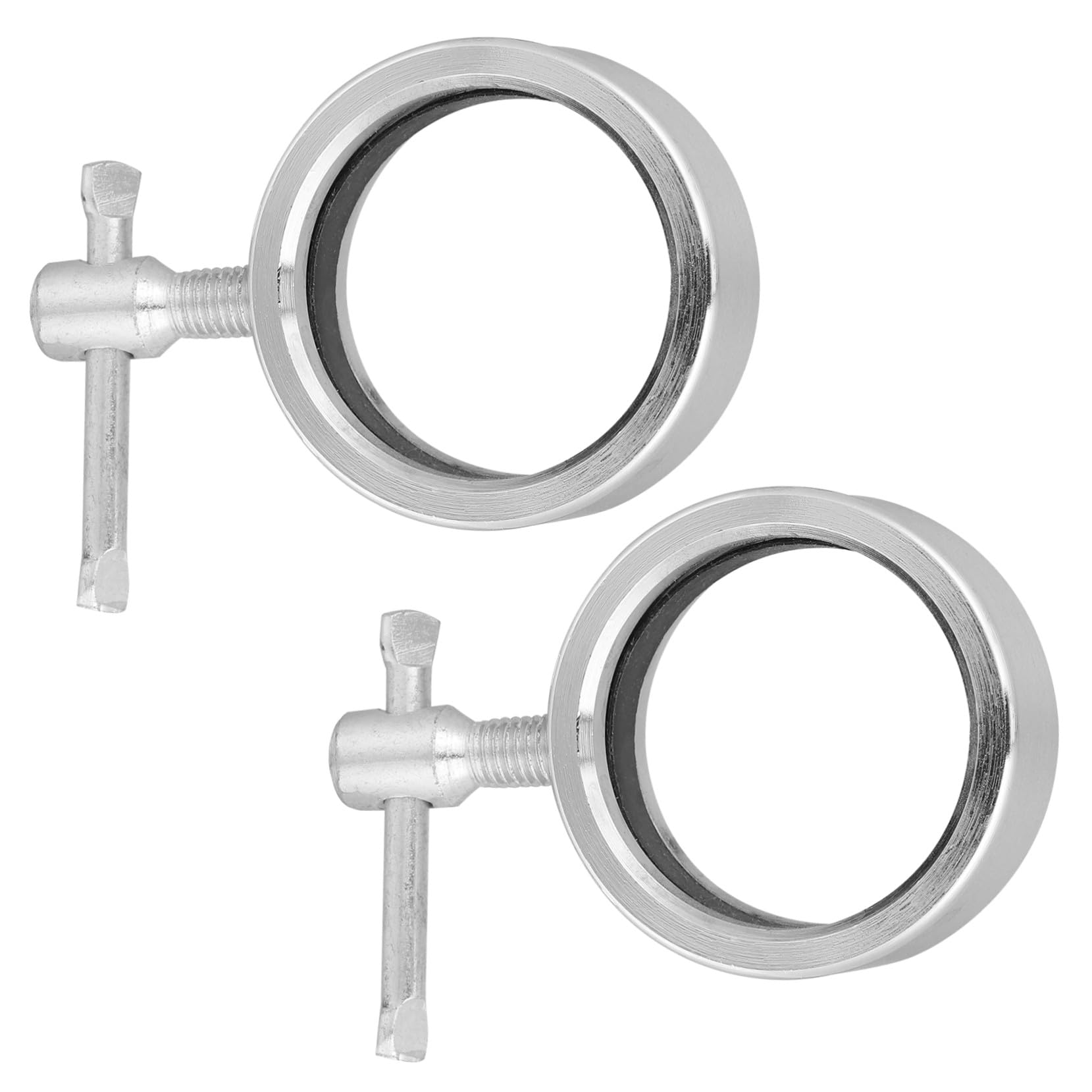 SUPVOX Abrazaderas para Barra de Aleación Plata 2piezas Mecanismo Seguro y Antideslizante para Levantamiento de Pesas y Entrenamiento en Gimnasio