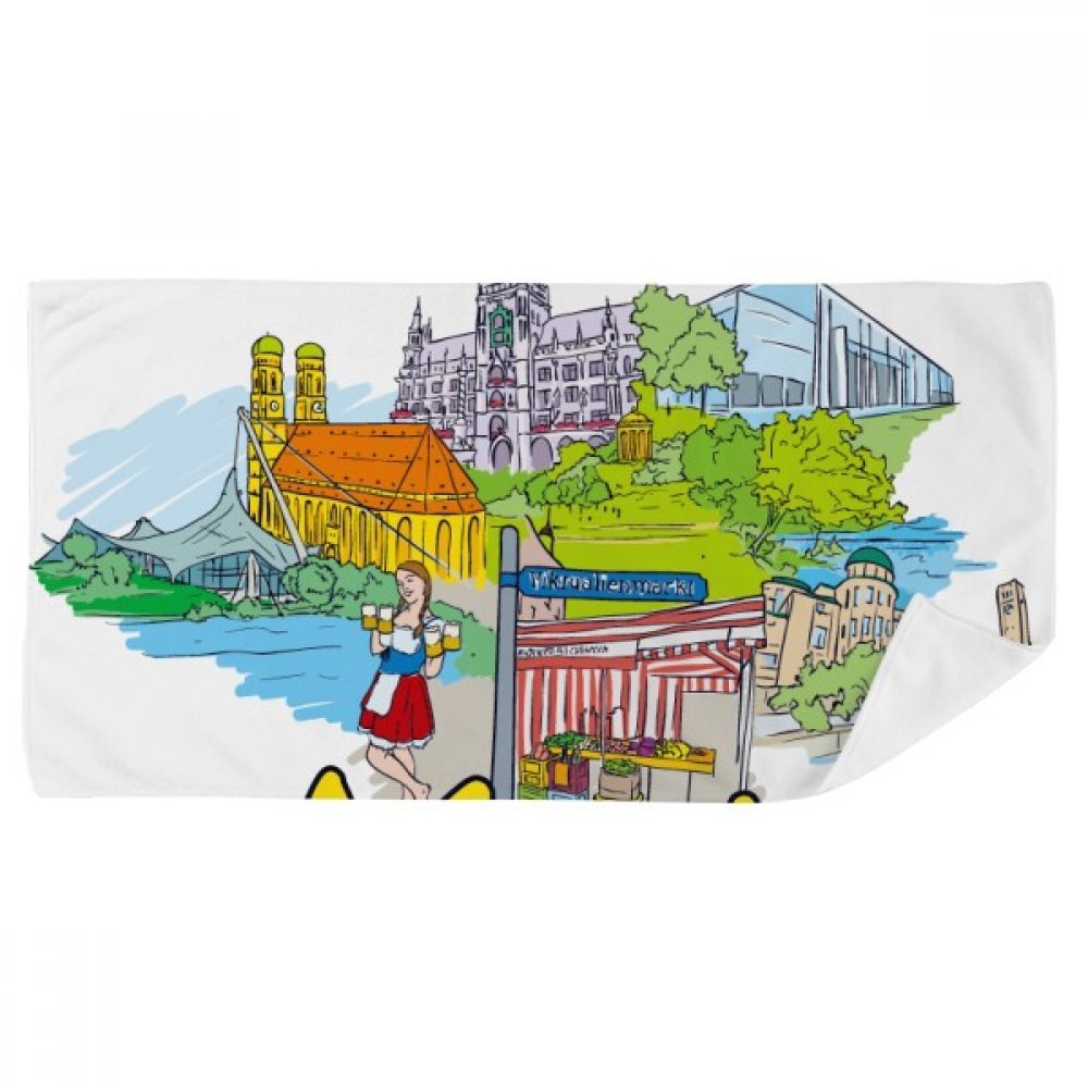 Serviette de bain douce finies les irritations débarbouillette Munchen 35x70