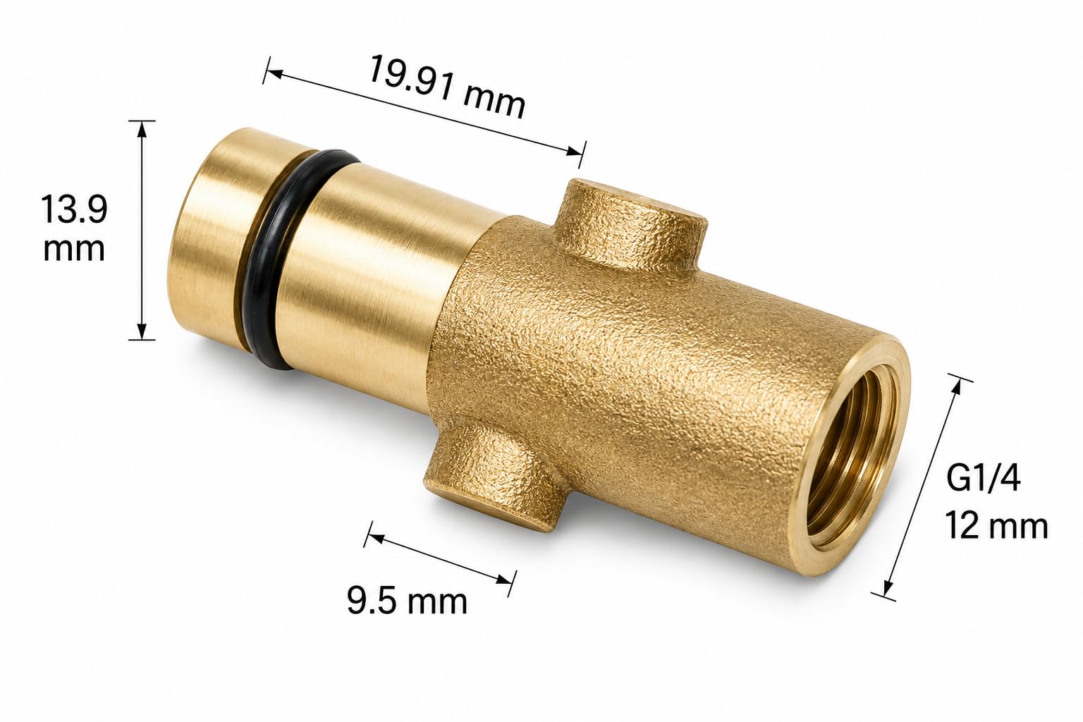 M&M Smartek Adaptateur baïonnette Nilfisk Gerni Quick M22 AG pour nettoyeur haute pression, lance à mousse, canon à mousse
