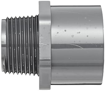 Spears 836 Series PVC Pipe Fitting, Adapter, Schedule 80, 1/2 Socket x NPT Male