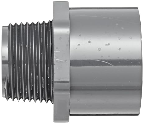 Spears 836 Series PVC Pipe Fitting, Adapter, Schedule 80, 1/2 Socket x NPT Male