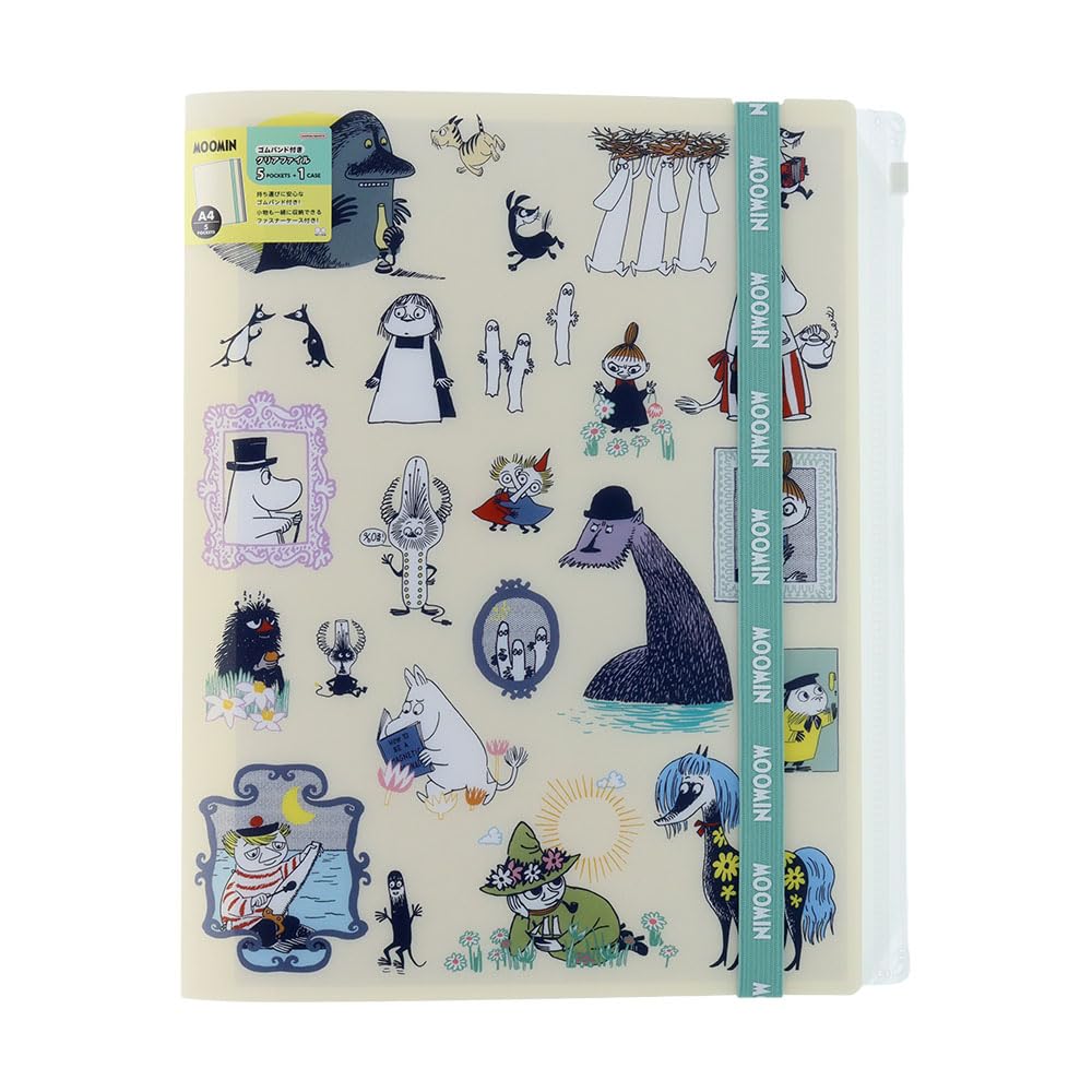 Sun-Star Stationery S2176602 Moomin Goods Clear File Multi-functional Elastic Ba