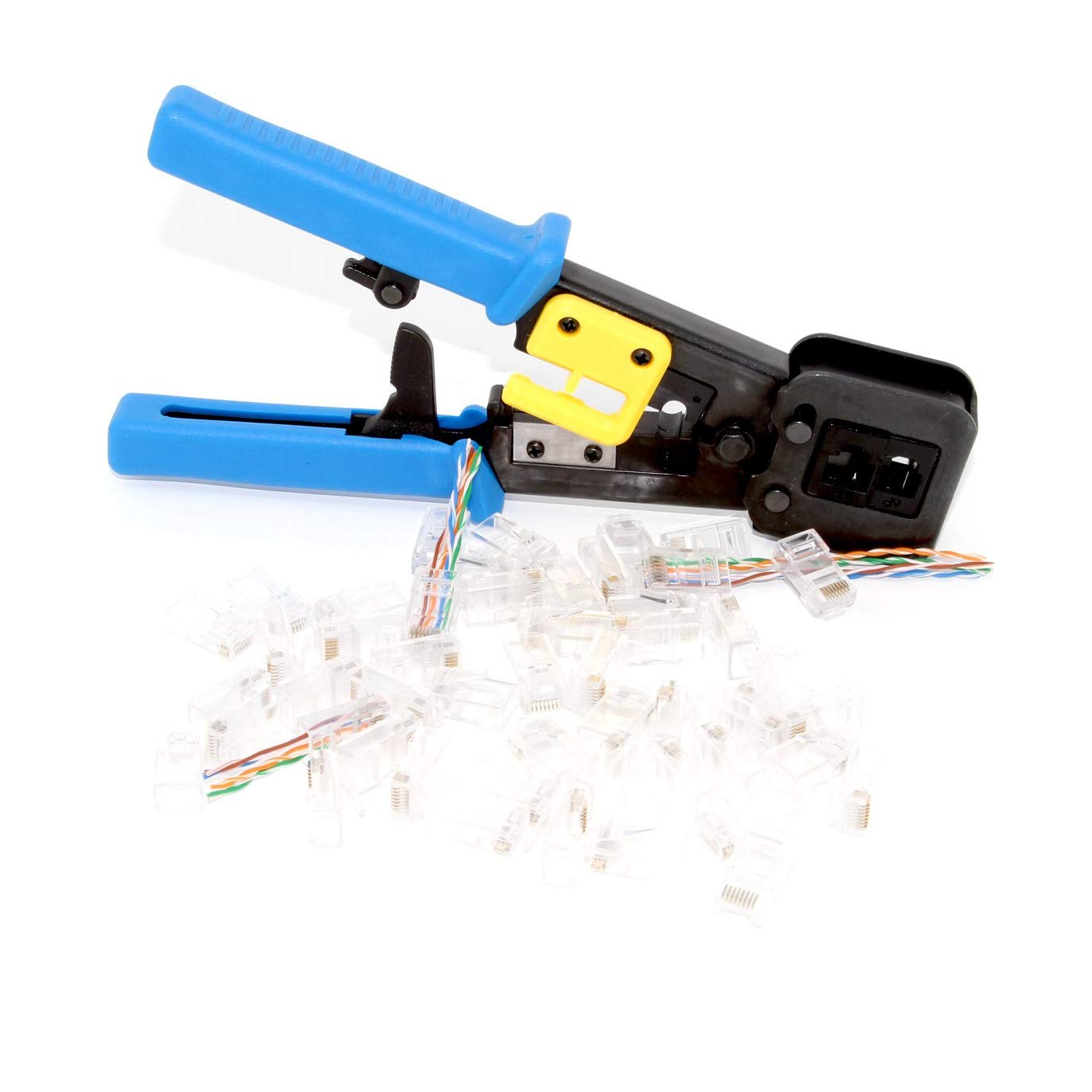 Yangoutool EZ RJ45 crimpatrice crimpatrice per RJ-45 RJ12 RJ11 End passante e connettori legacy