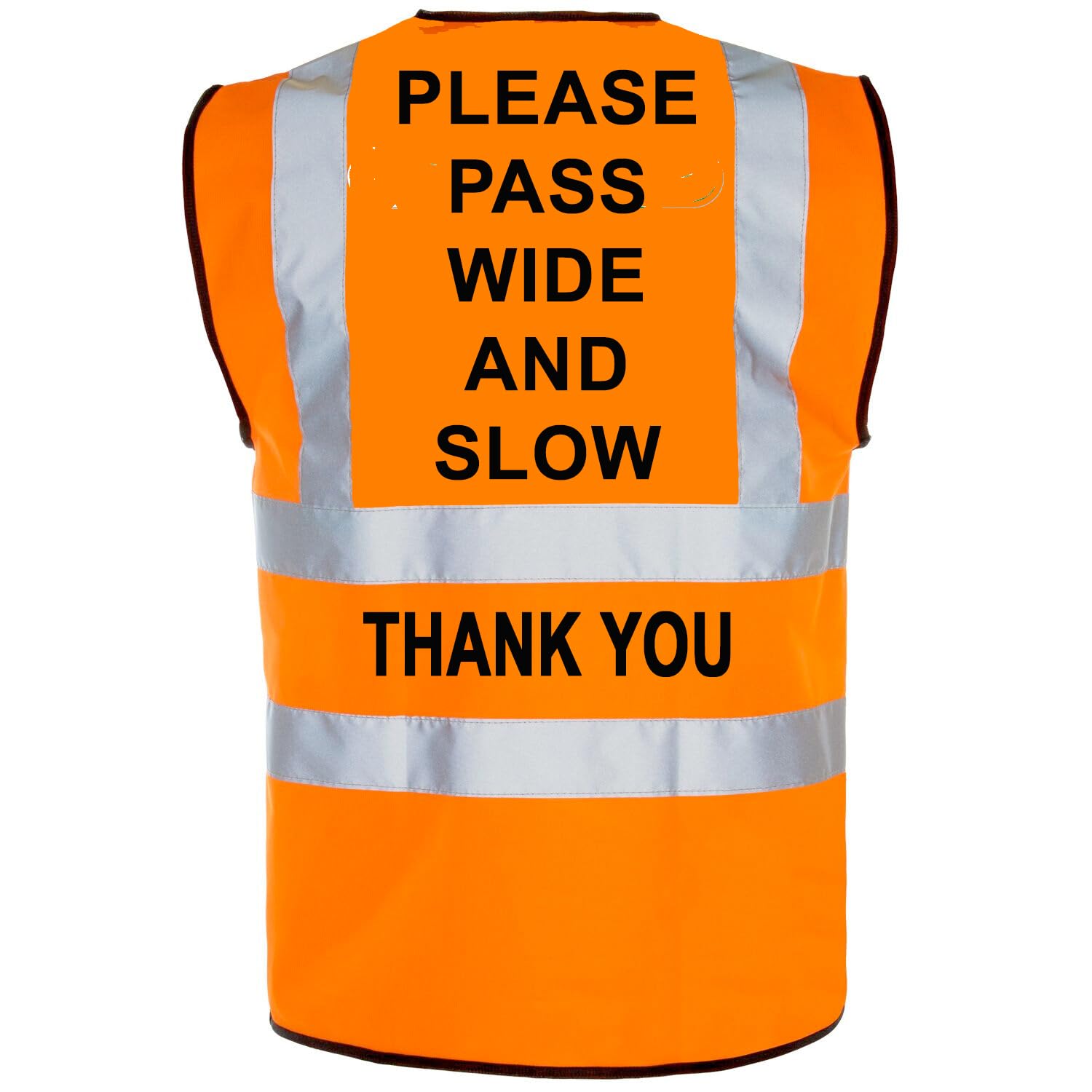 Hiviz Kings Unisex Orange "Equestrian Horse Riding Safety Hi Viz Vest - 'Please Pass Wide And Slow'" (, Xl)