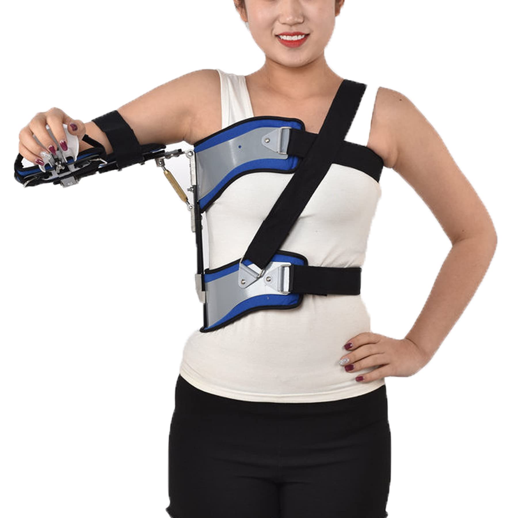 Soporte Abducción Hombro ​para Soporte de Fijación Fractura Humeral Adulto Brazo Roto Fracturados Cabestrillo Brazo Cabestrillo Hombro Inmovilizador Disponible para Mujeres Hombres