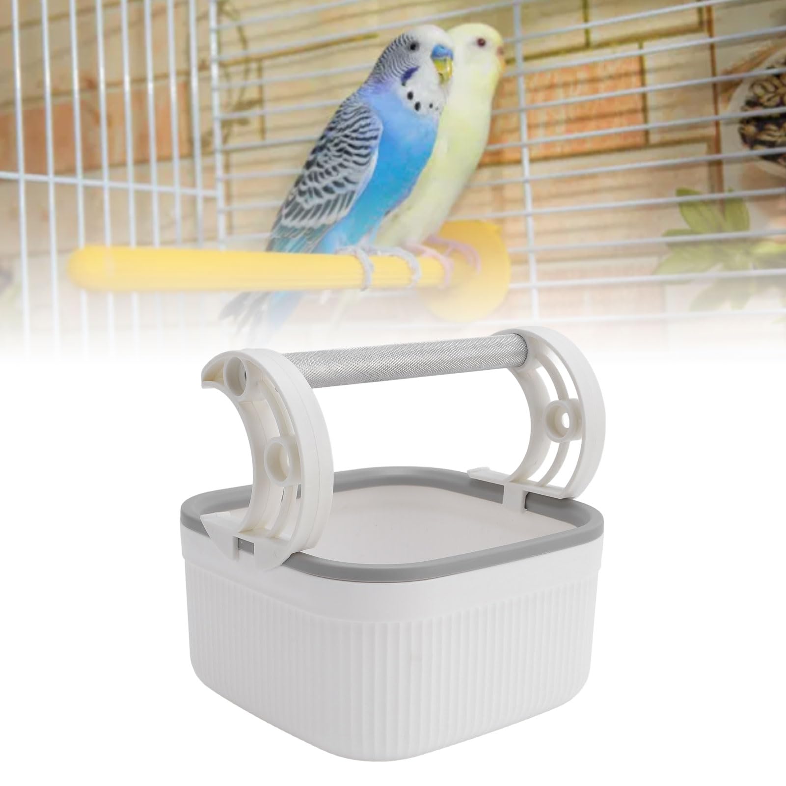 ZIZEV Bird Toilet Stand, Aluminum Alloy Sturdy Structure Portable Tabletop Bird Potty Training Tool Perch, with Easy Cleaning, for Home Use