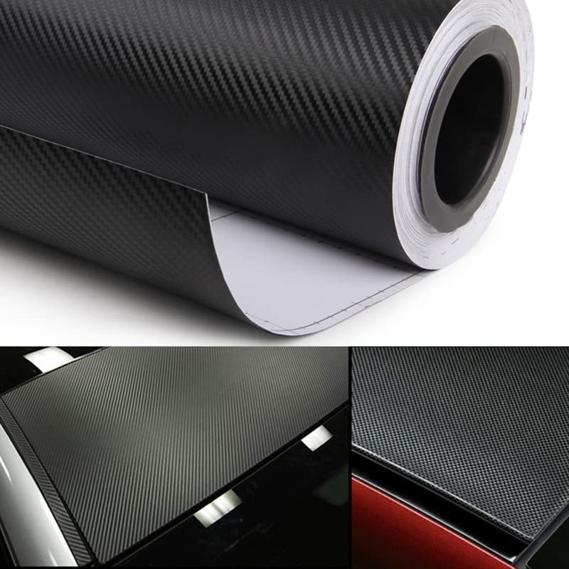 Vinilo para coche fibra de carbono 3D verde rollo de pelicula adhesiva para motocicleta DIY