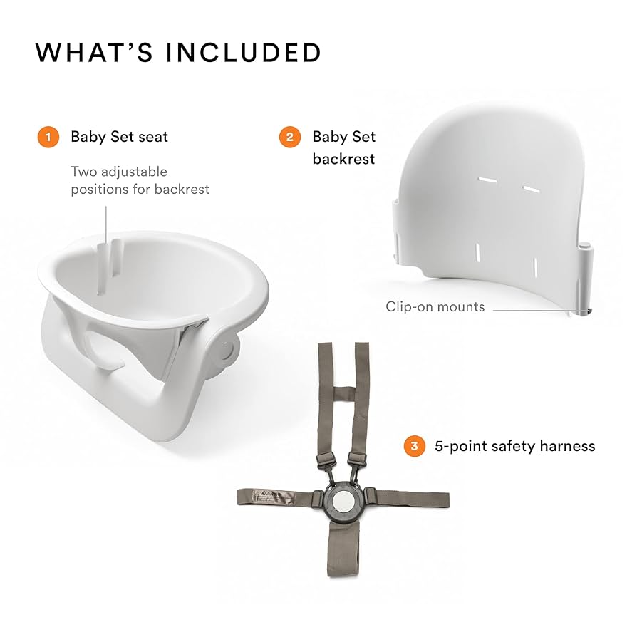 STOKKE 　steps Amazon.com : Stokke Steps Baby Set, Black - Transform Stokke
