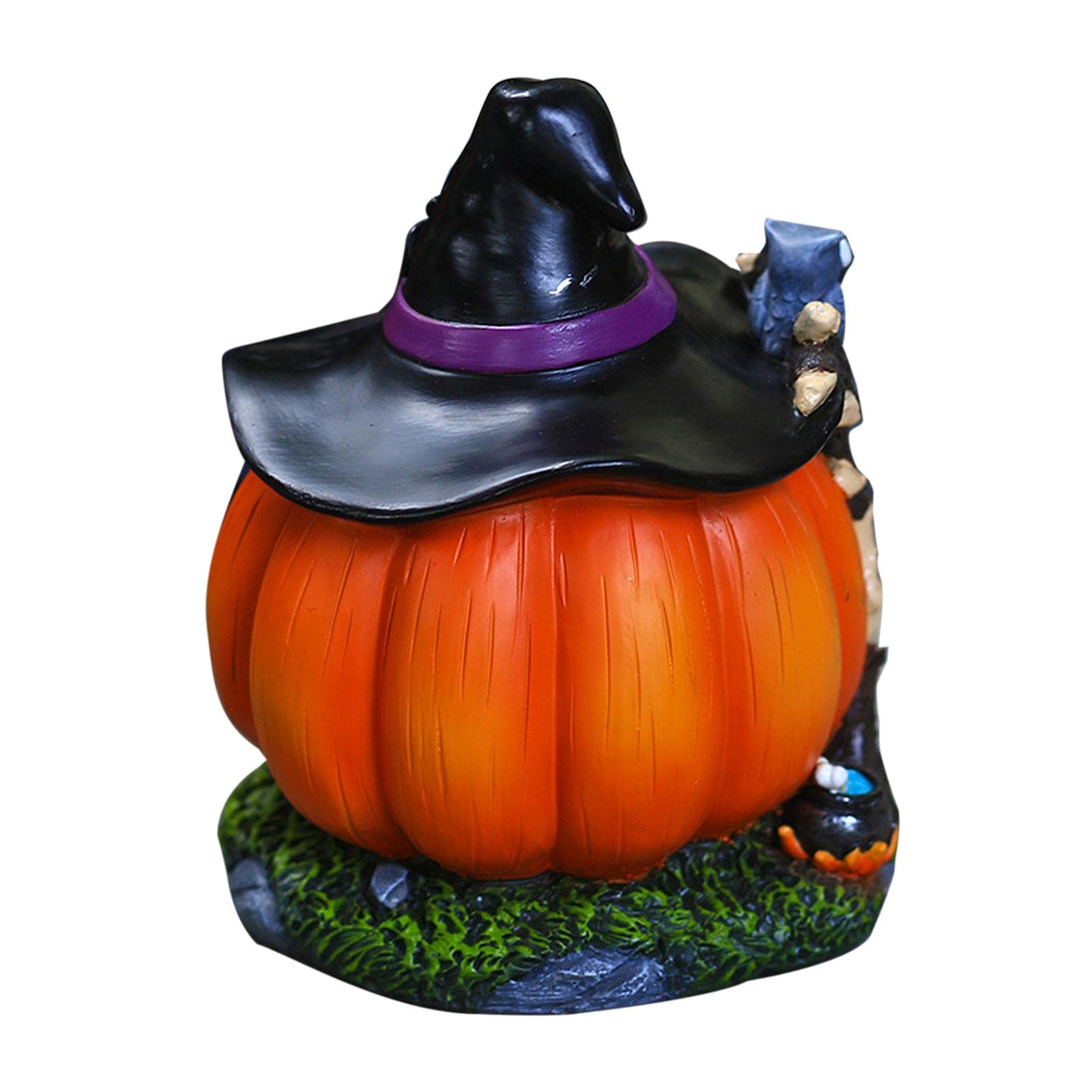 Wysokiej jakości domek z dyni z żywicy - idealny do dekoracji na Halloween