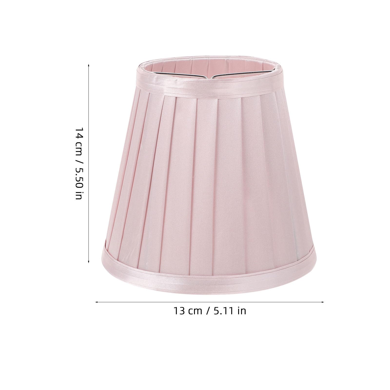 Veemoon Small Modern Pink Drum Light Shade Tapered Light Shade in a Pink for Floor Lamps Torchieres Home Decor Improvement .11X5.11X5.50in - Image 3