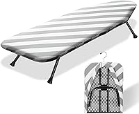 Vista 1 de SheeChung Tabla de Planchar Pequeña 12"x32" Tabla de Planchar Plegable con Funda de Algodón y Almohadilla, Tabla de Planchar Compacta de Mesa
