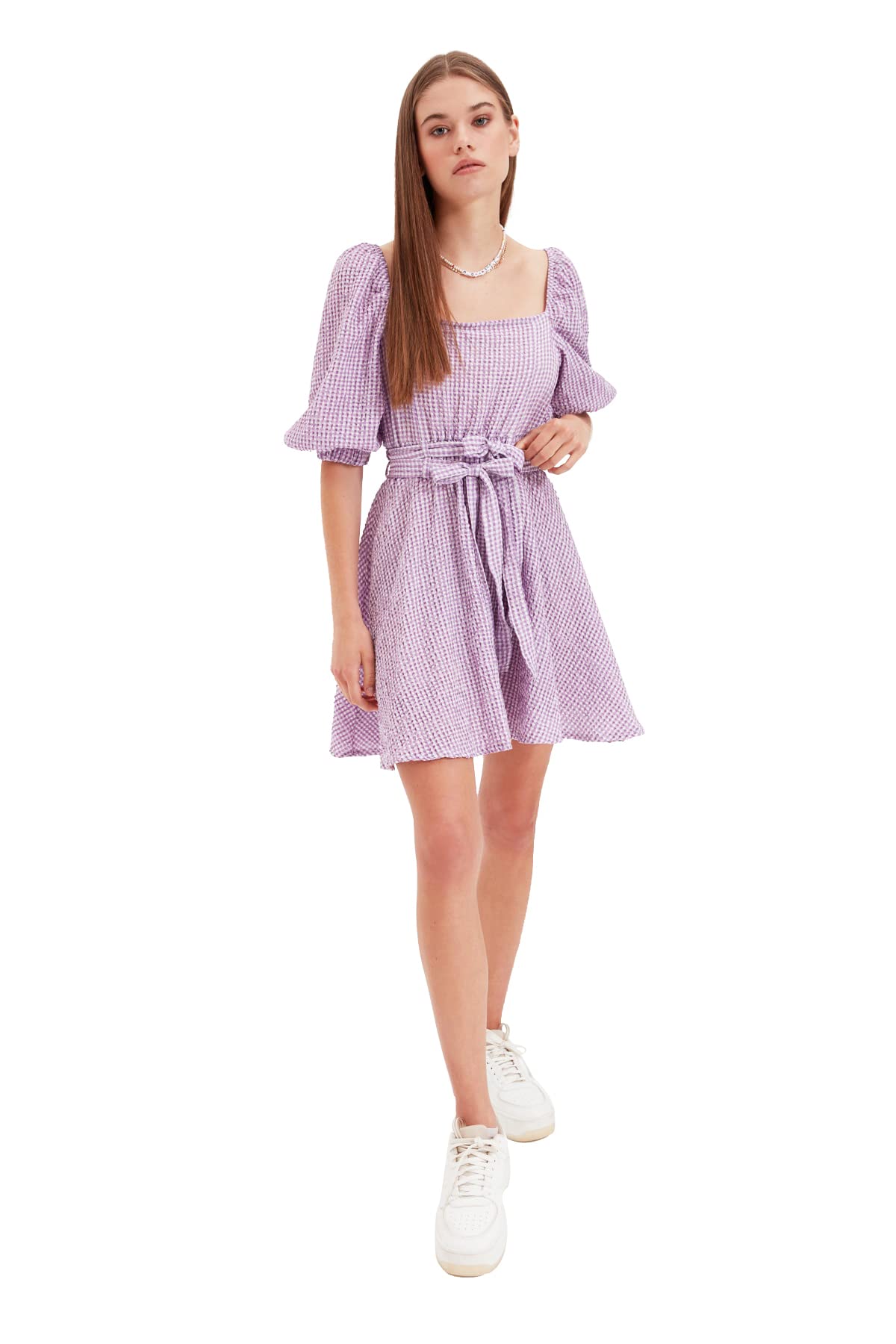 Trendyol Women Mini Skater Regular fit Woven Dress