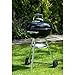 Weber Compact Kettle Charcoal Grill, Ø 47cm Grill Area, BBQ Grill with Porcelain-Enamelled Lid & Bowl, Tripod Stand & Wheels, Chromed Grill Grate - Black (1221004)