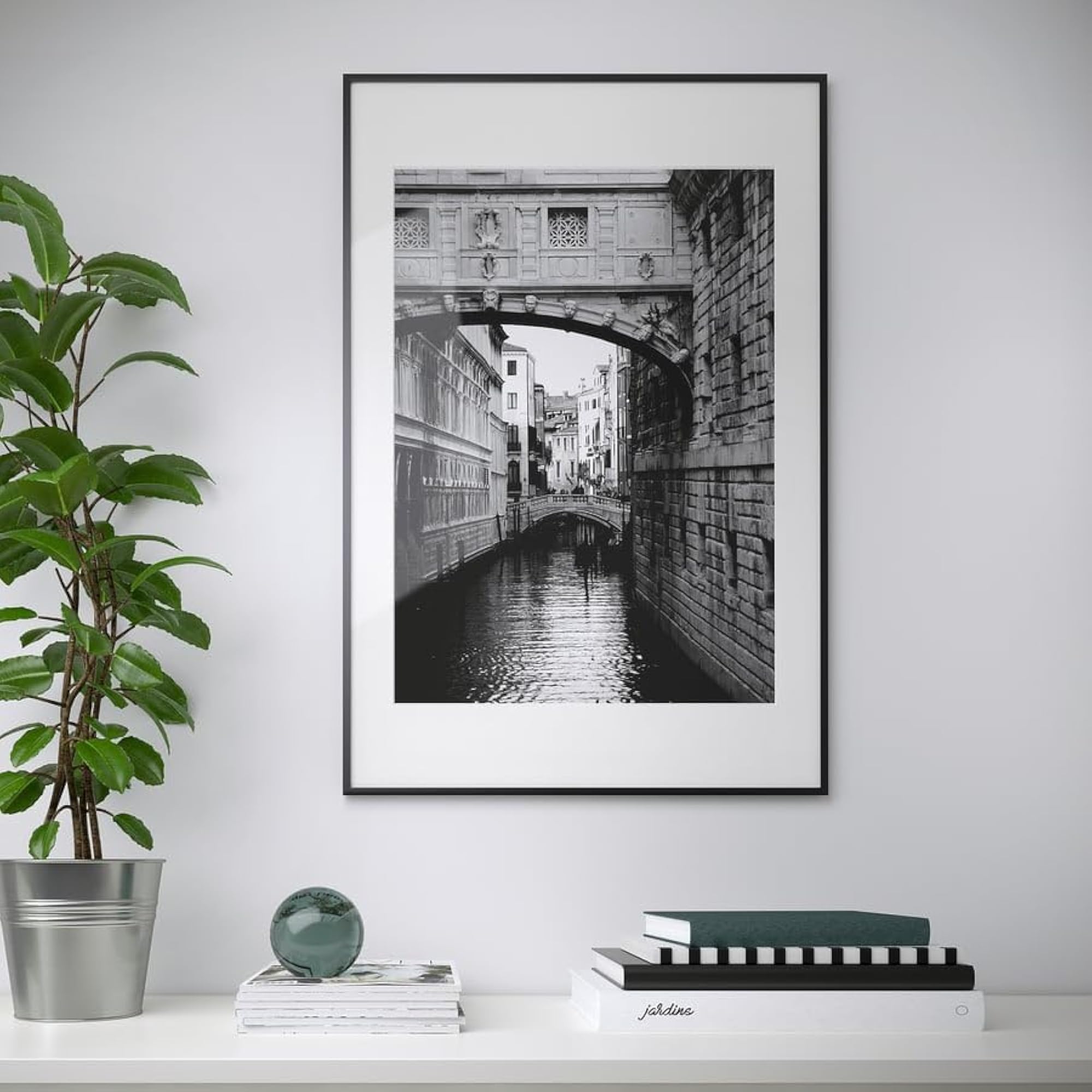 LOMVIKEN Frame, Black, 61x91 cm
