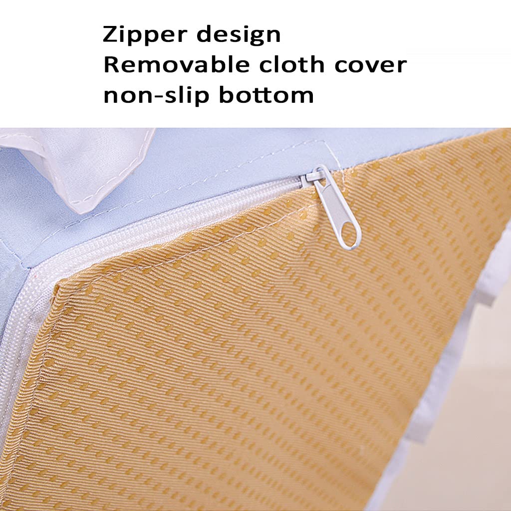 Inicio Escaleras para Mascotas Relleno de Espuma de Alta Densidad, Escaleras para Perros de 3 escalones Escaleras para Gatos con Almohada extraíble, 65 * 40 * 30 cm (Blue 65 * 40 * 30cm)