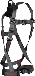 M DIAMOND M Harness Vest Quick Connect Buckle Leg Adjustment, Color Black, Size X-Large (Pack of 1)