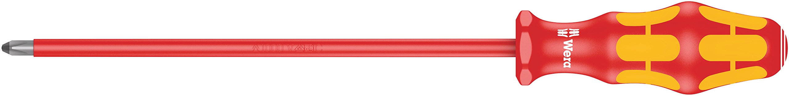 05006159001 Kraftform Plus VDE 162i PH Phillips Insulated Screwdriver, PH 2 Head, 8" Blade Length