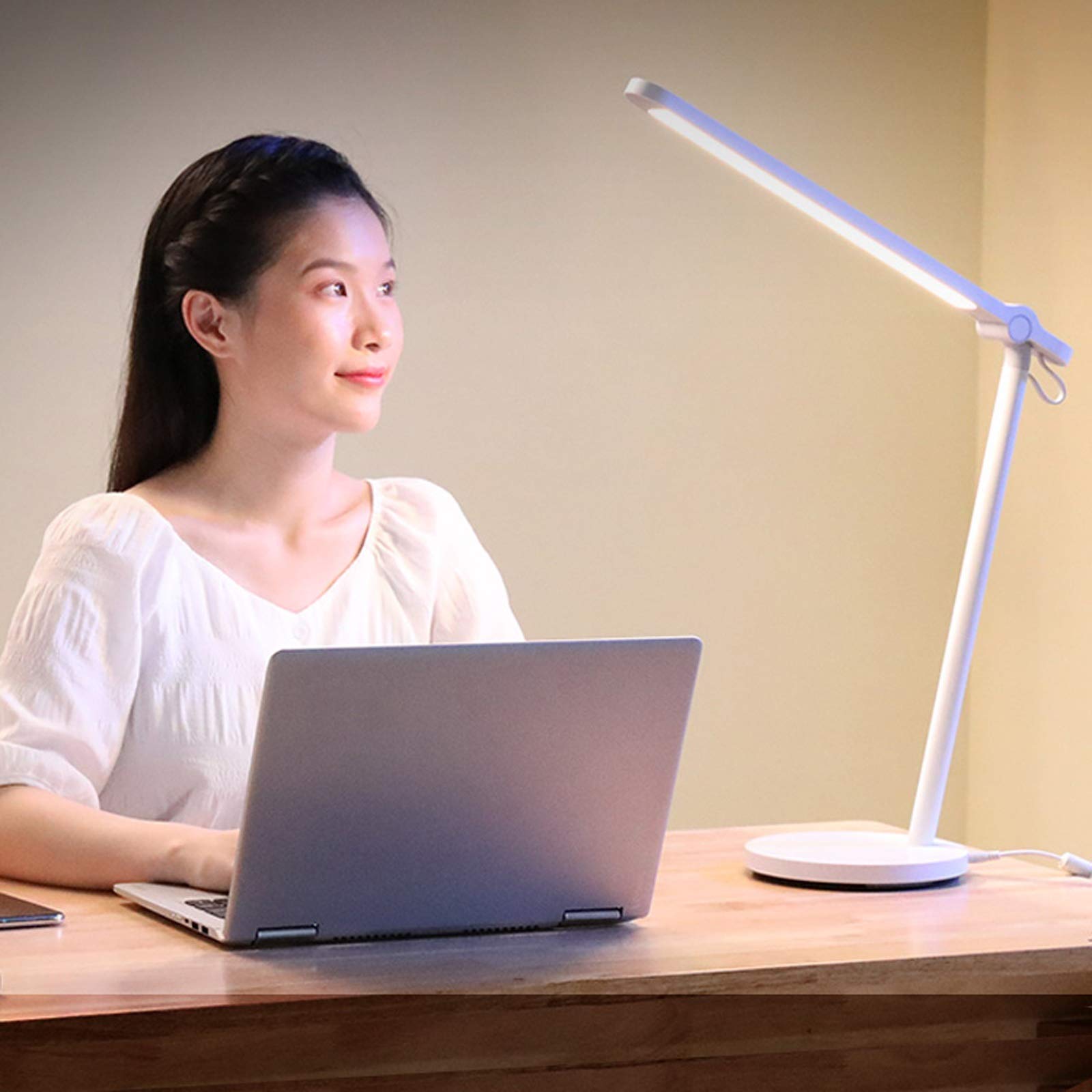 Lampada da scrivania a LED Lampada da tavolo LED 16W Stepless Dimming Touch Control Desk Lampada da tavolo, luce notturna, luce di lettura pieghevole moderna, temperatura di colore regolabile Lampade