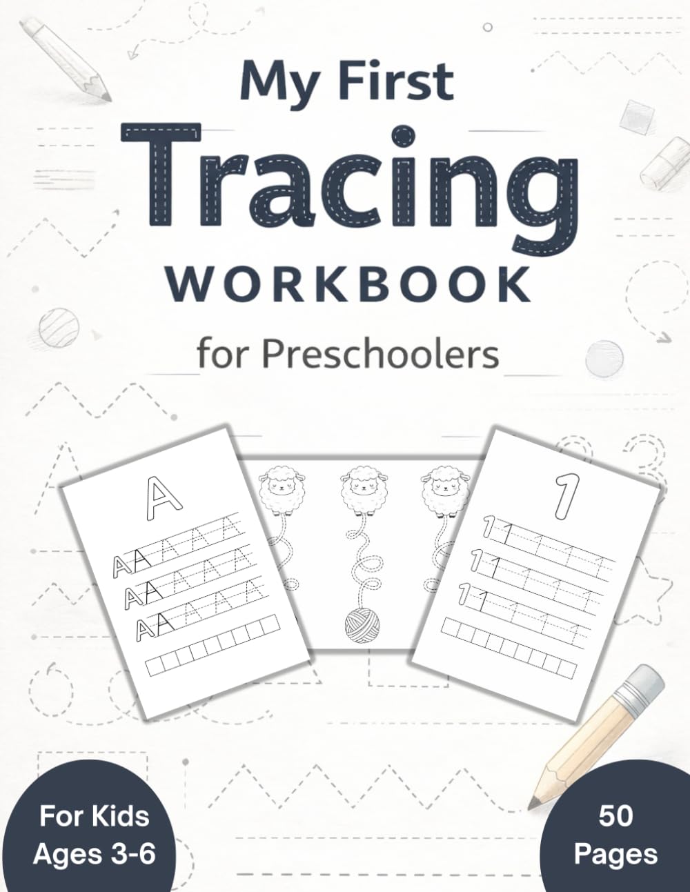 My First Tracing Workbook: For Preschoolers Ages 3–6 | Letters, Numbers, Shapes & Fun Trace and Color Activities