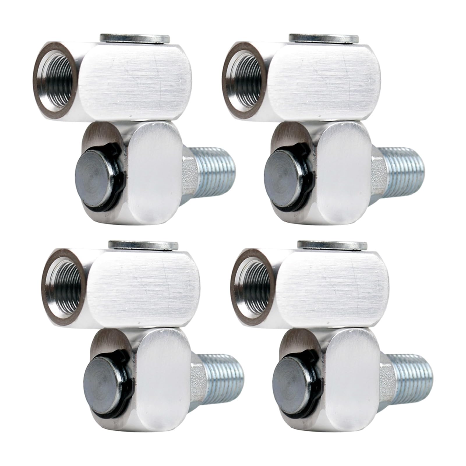 Limtula A 4Pack 360 Degree Rotating Ir Connector Light Weight Luminum Pneumatic Swivels Joints Easy Installation Pneumatics Swivels Joints