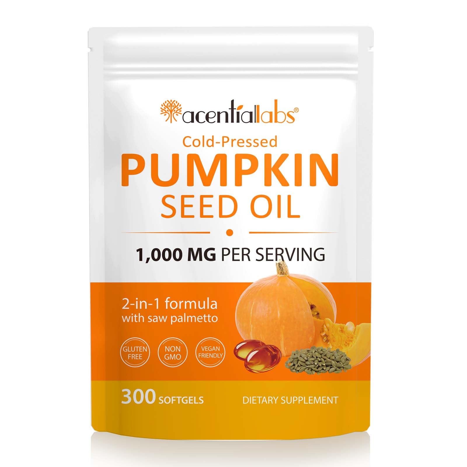 Pumpkin Seed Oil Capsules, Brown