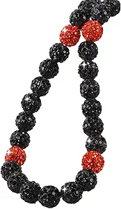Baseball Beaded Necklace for Men,Baseball Necklace Gifts,Diamond Rhinestone Discoball bead necklace,Chain Necklace Gifts for Baseball Player Team Lovers