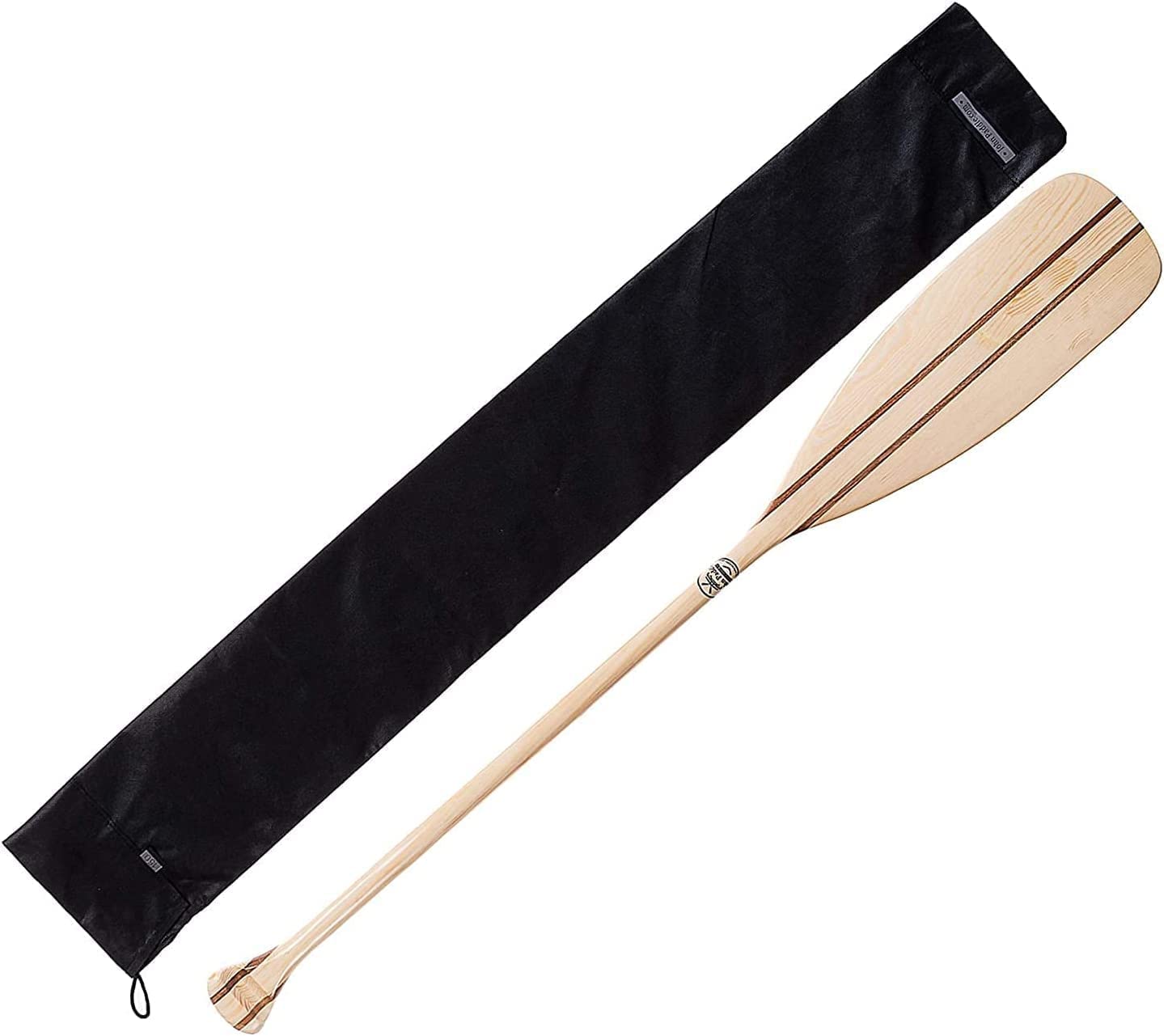 John Paddle 1 Stück Holzpaddel, Stechpaddel aus Holz Höchste Qualität + Paddle Sleeve (Paddeltasche) - EU ökologische Produktion
