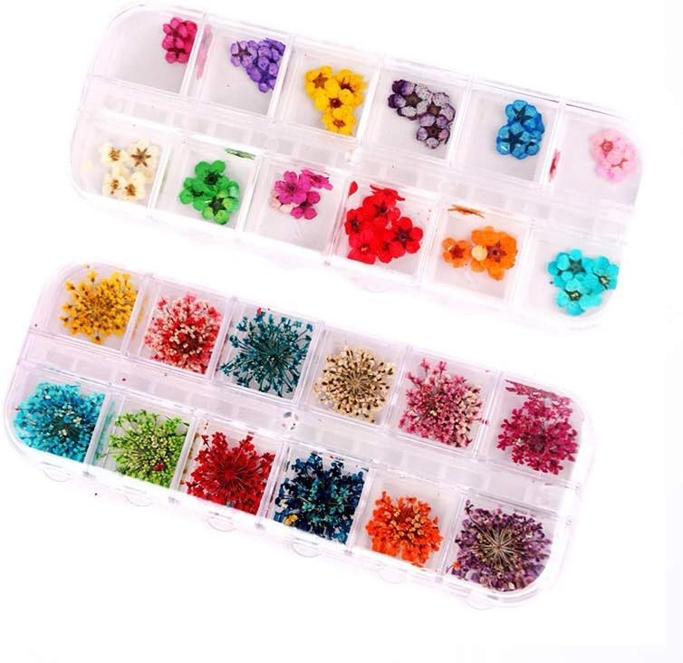 fiore secco per unghie