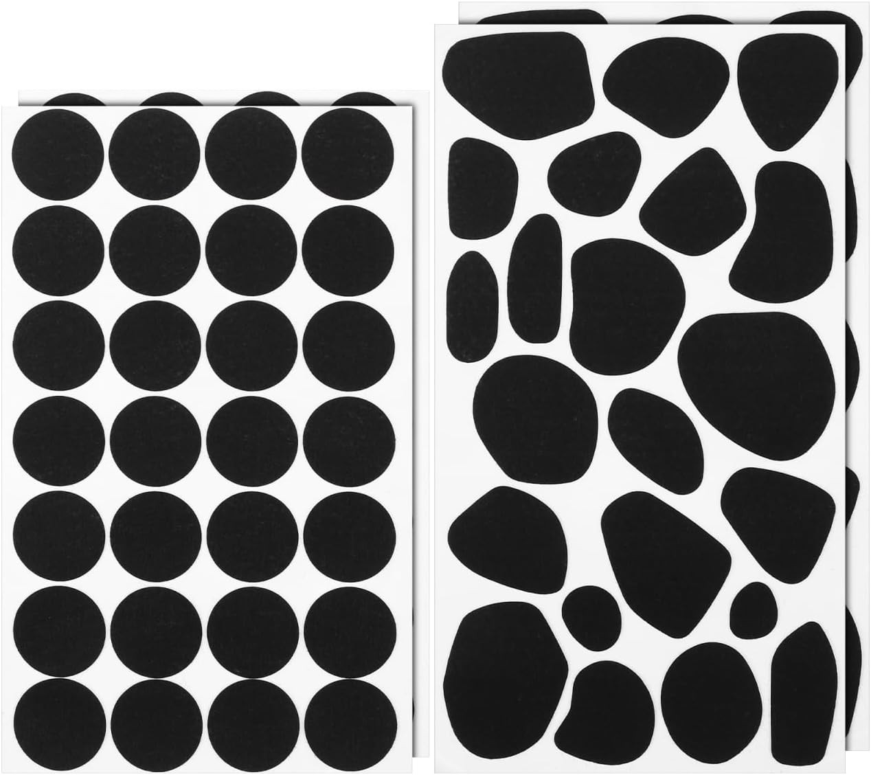 10Sheets Adhesive Felt Stickers Self-Adhesive Circles Irregular Spots for Crafts Clothing and Accessories Soft Comfortable for Versatile Use