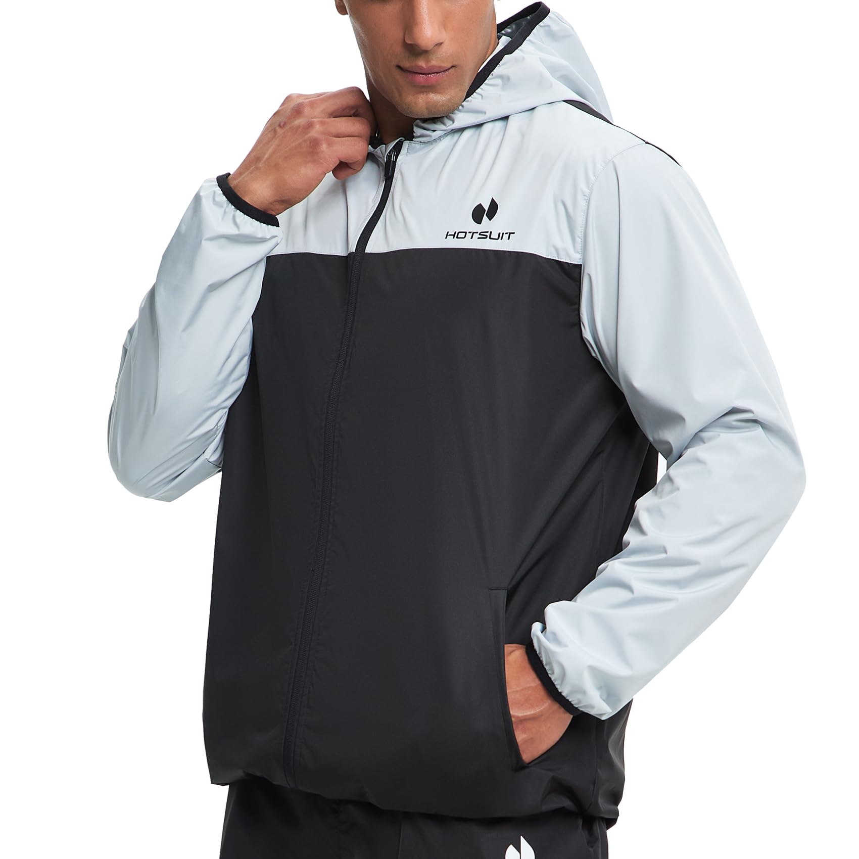 HOTSUIT Sauna Suit for Men Sweat Suits Gym Workout Exercise Sauna Jacket Pant Full Body