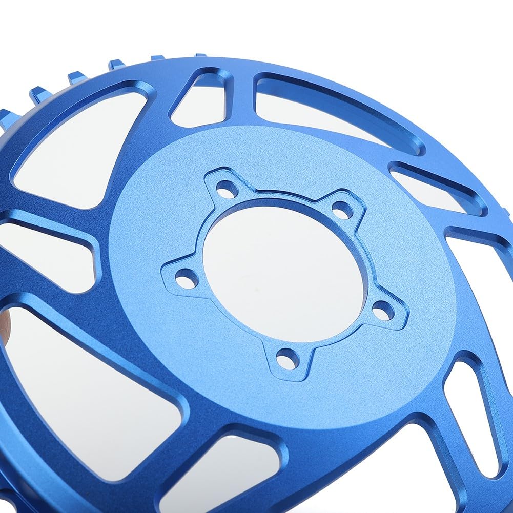 42T Kettenblatt Offset Korrektur E-for Bike, Aluminiumlegierung Elektrisch für Fahrrad für Ring, Blau für Rot