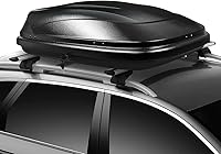 DNA Motor PT/ZTL-8166-BK Lockable Rooftop Cargo Box: 11 Cu Ft, 110 lbs Capacity, 53x34x15" Heavy Duty Black Carrier