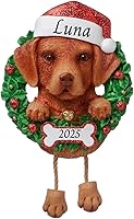 Vista 14 de Adornos personalizados para árbol de Navidad 2024 para mascotas – Razas de perros Chihuahua – Adorno personalizado de Feliz Navidad – Recuerdo