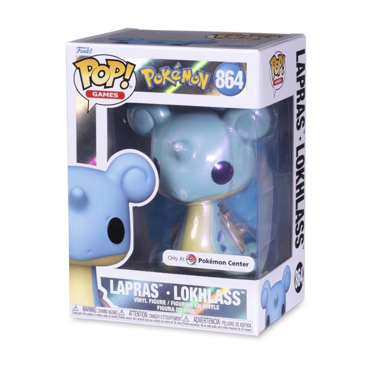 Funko Pop! Games: Pokémon - Lapras (Pearlescent Pokémon Center Exclusive) #864